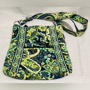 Vera Bradley Floral Crossbody Bag in Blue and Green